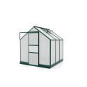 Serre de jardin en alu vert et polycarbonate 4mm - Apollo 3800 Vitavia