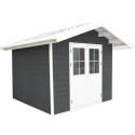 Abri de jardin en bois composite 28mm anthracite 7,78m² PREMIUM - Woodlife Garden
