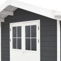 Abri de jardin en bois composite 28mm anthracite 7,78m² PREMIUM - Woodlife Garden