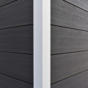 Abri de jardin en bois composite 28mm anthracite 7,78m² PREMIUM - Woodlife Garden