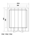 Abri de jardin en bois composite 28mm anthracite 7,78m² PREMIUM - Woodlife Garden