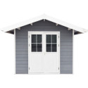 Abri de jardin en bois composite 28mm gris clair 7,78m² PREMIUM - Woodlife Garden