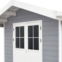 Abri de jardin en bois composite 28mm gris clair 7,78m² PREMIUM - Woodlife Garden