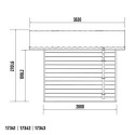 Abri de jardin en bois composite 28mm gris clair 7,78m² PREMIUM - Woodlife Garden
