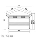 Abri de jardin en bois composite 28mm gris clair 7,78m² PREMIUM - Woodlife Garden