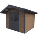 Abri de jardin en bois composite 28mm aspect bois 7,78m² PREMIUM - Woodlife Garden