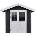 Abri de jardin en bois composite 28mm anthracite 4,77m² PREMIUM - Woodlife Garden