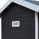 Abri de jardin en bois composite 28mm anthracite 4,77m² PREMIUM - Woodlife Garden