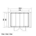 Abri de jardin en bois composite 28mm anthracite 4,77m² PREMIUM - Woodlife Garden