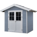 Abri de jardin en bois composite 28mm gris clair 4,77m² PREMIUM - Woodlife Garden