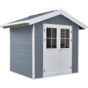 Abri de jardin en bois composite 28mm gris clair 4,77m² PREMIUM - Woodlife Garden