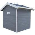 Abri de jardin en bois composite 28mm gris clair 4,77m² PREMIUM - Woodlife Garden