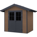 Abri de jardin en bois composite 28mm aspect bois 4,77m² PREMIUM - Woodlife Garden