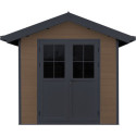 Abri de jardin en bois composite 28mm aspect bois 4,77m² PREMIUM - Woodlife Garden