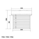 Abri premium bois composite double pente 5m² marron Woodlife Garden