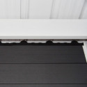 Abri de jardin en bois composite 28mm anthracite 4,41m² PREMIUM toit plat - Woodlife Garden