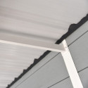 Abri de jardin en bois composite 28mm gris clair 4,41m² PREMIUM toit plat - Woodlife Garden