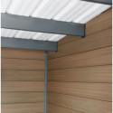 Abri de jardin en bois composite 28mm aspect bois 4,41m² PREMIUM toit plat - Woodlife Garden