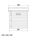 Abri de jardin en bois composite 28mm aspect bois 4,41m² PREMIUM toit plat - Woodlife Garden