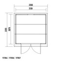 Abri de jardin en bois composite 28mm aspect bois 4,41m² PREMIUM toit plat - Woodlife Garden