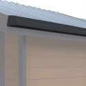 Kit gouttières anthracite - pack prêt à la pose pour abri PREMIUM Woodlife Garden double pentes longueur 2m