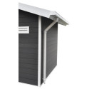 Kit gouttières blanc - pack prêt à la pose pour abri PREMIUM Woodlife Garden double pentes longueur 2m