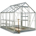 Serre de jardin 5m² en aluminium et verre horticole Popular - Halls