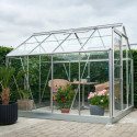 Serre de jardin 5m² en aluminium et verre horticole Popular - Halls