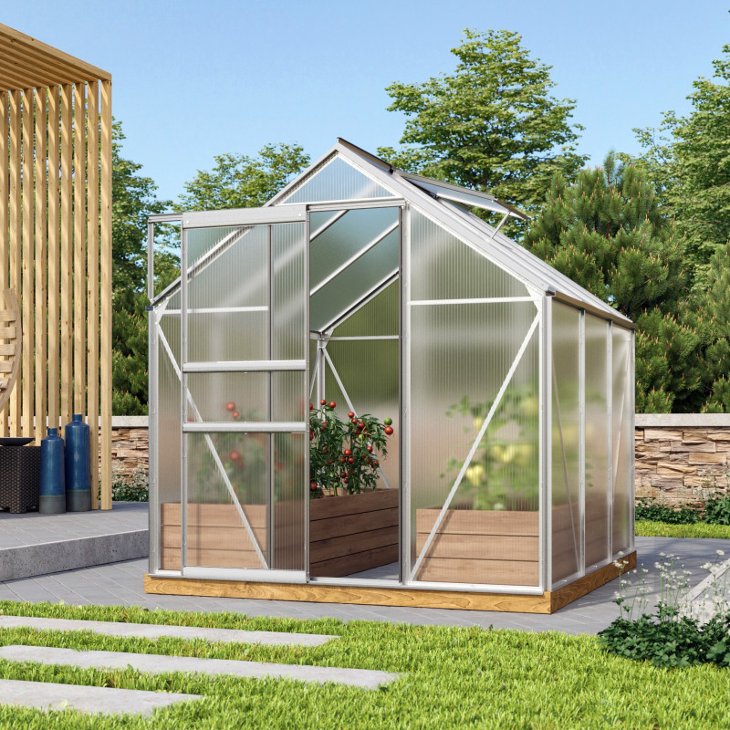 Serre de jardin en alu et polycarbonate 4mm - Venus 3800 - Vitavia