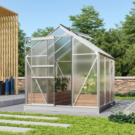 Serre de jardin en alu et polycarbonate 6mm - Venus 3800 - Vitavia