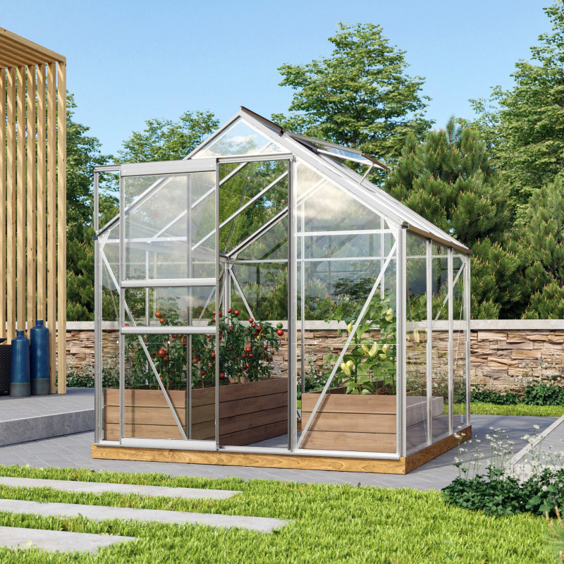 Serre de jardin en alu et verre de sécurité 3mm - Venus 3800 - Vitavia