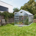 Serre de jardin en alu et polycarbonate 4mm - Venus 6200 - Vitavia