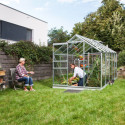 Serre de jardin en alu et verre de sécurité 3mm - Venus 6200 - Vitavia