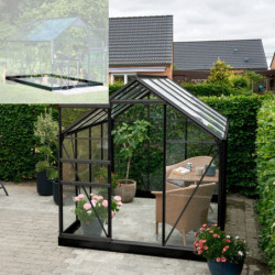 Serre de jardin 5m² en aluminium et verre horticole Popular - Halls
