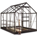 Serre de jardin 5m² en aluminium et verre horticole Popular - Halls