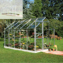 Serre de jardin 6,2m² en aluminium et verre horticole Popular - Halls