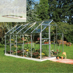 Serre de jardin 6,2m² en aluminium et verre horticole Popular - Halls