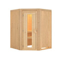 Sauna prêt à brancher NANJA 2 à 3 places 68mm KARIBU