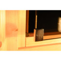 Sauna prêt à brancher NANJA 2 à 3 places 68mm KARIBU