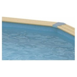 Liner bleu seul pour piscine bois octogonale allongée 300x550cm SUNWATER UBBINK