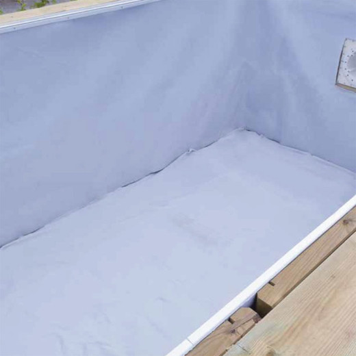 Feutre de protection sol piscine, coloris blanc, 200 g/m² - 200xl700cm - Ubbink