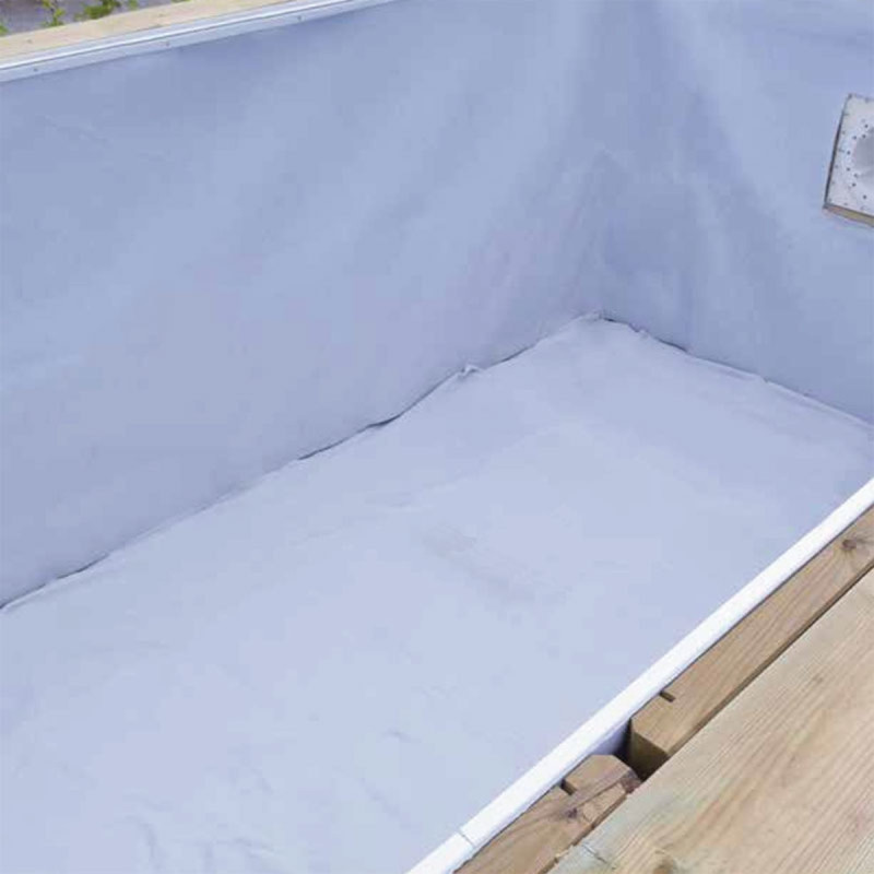 Feutre de protection parois piscine, coloris blanc, 170 g/m² - 135x118cm - Ubbink