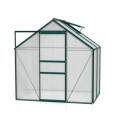 Serre de jardin en alu vert émeraude et polycarbonate 4mm - Venus 2500 Vitavia