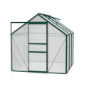 Serre de jardin en alu vert et polycarbonate 4mm - Venus 3800 - Vitavia