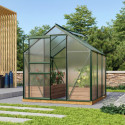 Serre de jardin en alu vert et polycarbonate 4mm - Venus 3800 - Vitavia