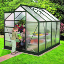 Serre de jardin en alu vert et polycarbonate 4mm - Venus 5000 Vitavia