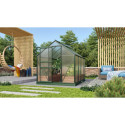 Serre de jardin en alu vert et polycarbonate 4mm - Venus 5000 Vitavia