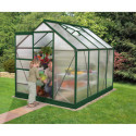 Serre de jardin en alu vert et polycarbonate 4mm - Venus 5000 Vitavia