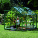 Serre de jardin en alu vert et verre de sécurité 3mm - Venus 5000 - Vitavia