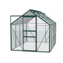 Serre de jardin en alu vert et verre de sécurité 3mm - Venus 5000 - Vitavia
